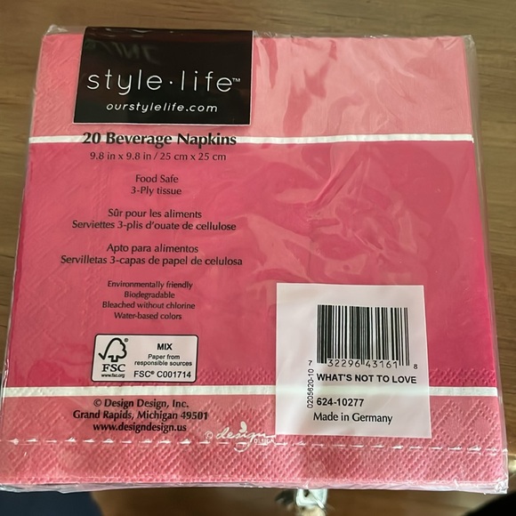 StyleLife 5 packs of Wine Napkins - Picture 9 of 11